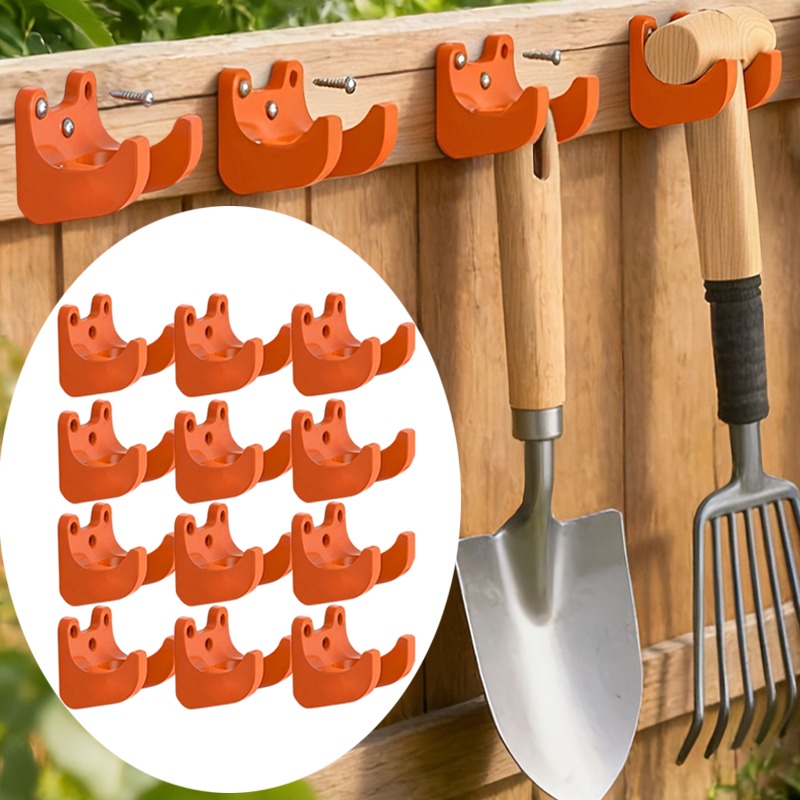 Workshop Tools Hanger - ที่แขวนอุปกรณ์ทำสวนแบบติดผนัง 2-10 ชิ้น สำหรับจัดเก็บจอบ พลั่ว ไม้กวาด