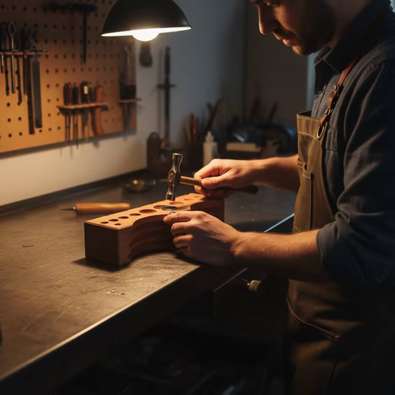 Workshop Tools Wood - บล็อกขึ้นรูปเครื่องประดับ ไม้เนื้อแข็ง บล็อกขึ้นรูปเครื่องประดับแบบมีร่อง ทรงสี่เหลี่ยมผืนผ้า สำหรับช่างฝีมือ โต๊ะทำงาน