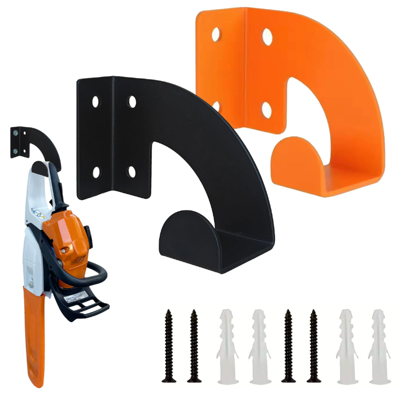 Workshop Tools Hanger - ที่แขวนเลื่อยโซ่โลหะแบบแขวนผนังสำหรับงานหนัก, ชั้นวางเก็บเครื่องมือในโรงงาน, ที่แขวนสำหรับเครื่องตัดหญ้าในสวน, เครื่องตัดหญ้า และกรรไกรตัดแต่งกิ่งไม้