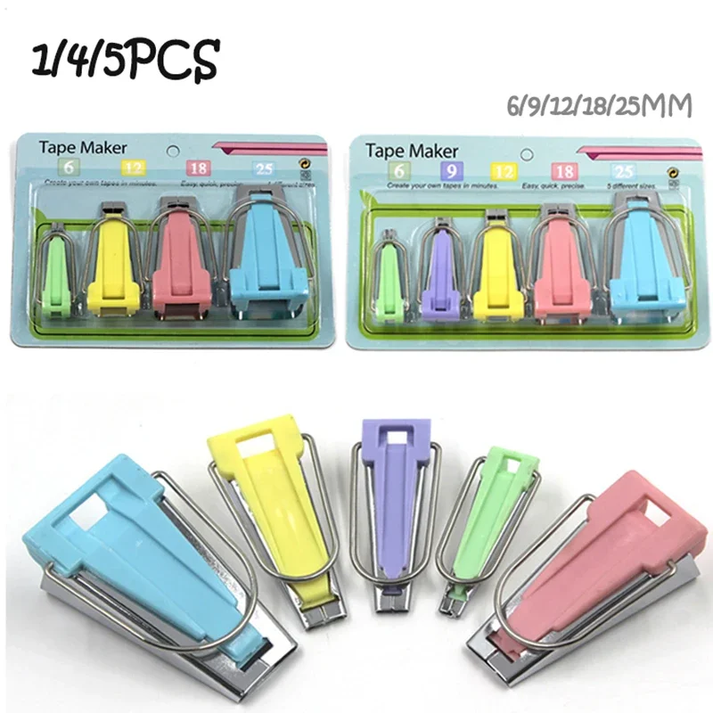 Mechanical Workshop Tools And Equipment - Professional Bias Tape Makers ชุด6Mm/12Mm/18Mm/25Mm เย็บเครื่องมือสำหรับผ้าเย็บผ้าหัตถกรรมและ