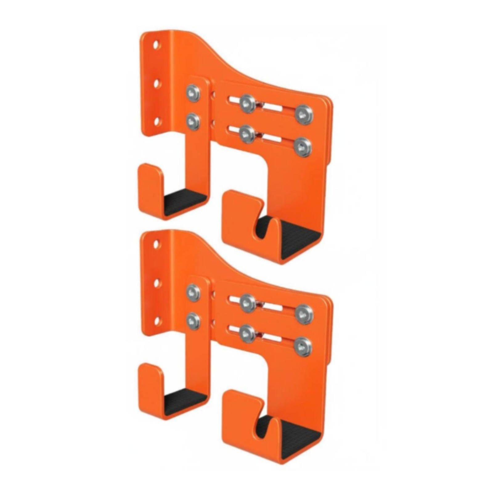 Workshop Tools Hanger - ที่แขวนเครื่องมือตัดไม้แบบติดผนัง 2 ชิ้น พร้อมตะขอแขวนคู่ ปรับระดับได้ สำหรับจัดระเบียบในโรงรถและห้องทำงาน