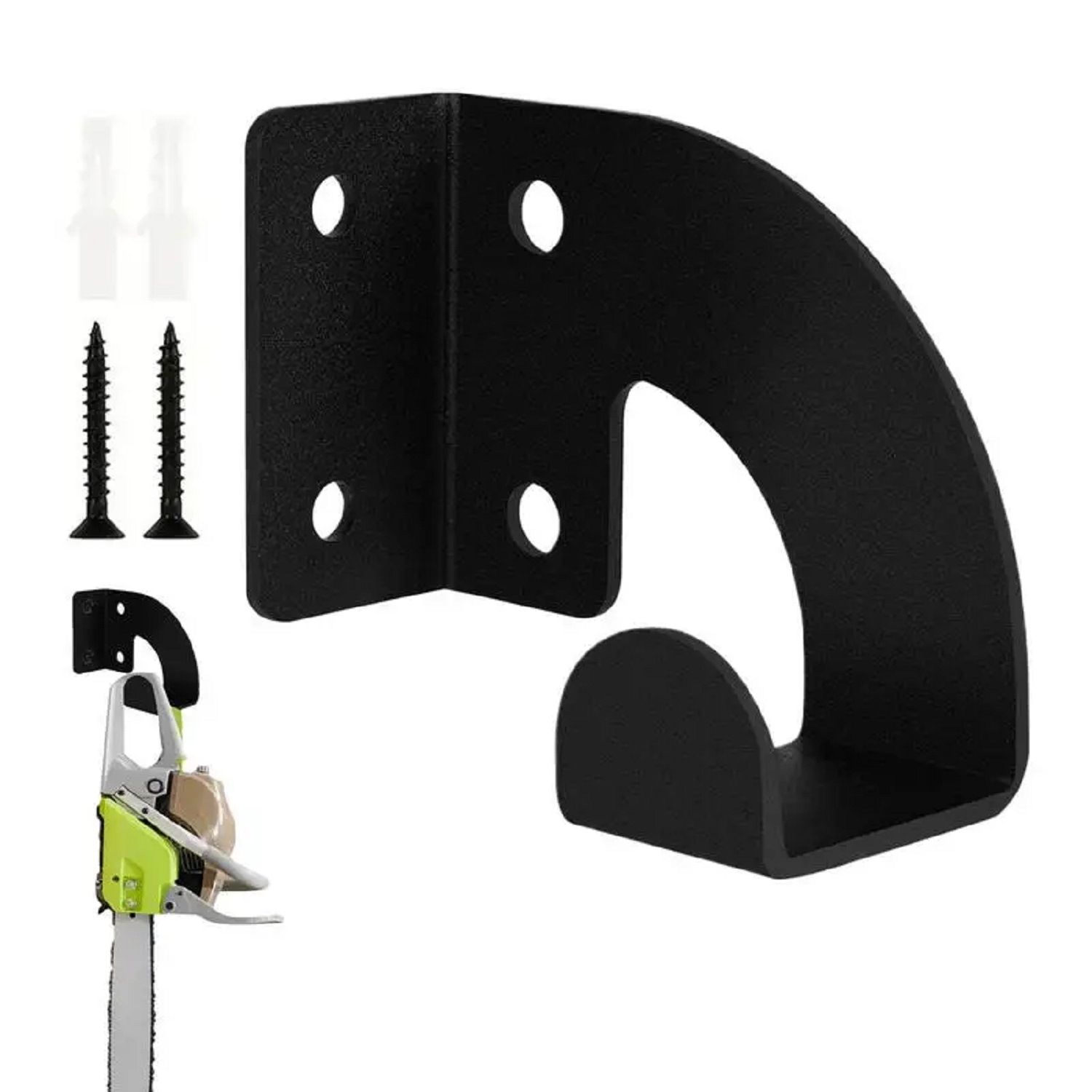 Workshop Tools Hanger - ที่แขวนเลื่อยโซ่โลหะแบบหนาพิเศษสำหรับติดผนัง, ชั้นวางเก็บเครื่องมือในโรงงาน, ที่แขวนสำหรับเครื่องตัดหญ้าในสวน, เครื่องตัดหญ้า และกรรไกรตัดแต่งกิ่งไม้