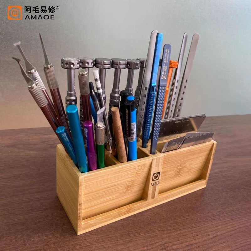 Amaoe M63 กล่องเก็บ Bambo ชั้น - Workshop Tools Wood บทวิจารณ์และราคา