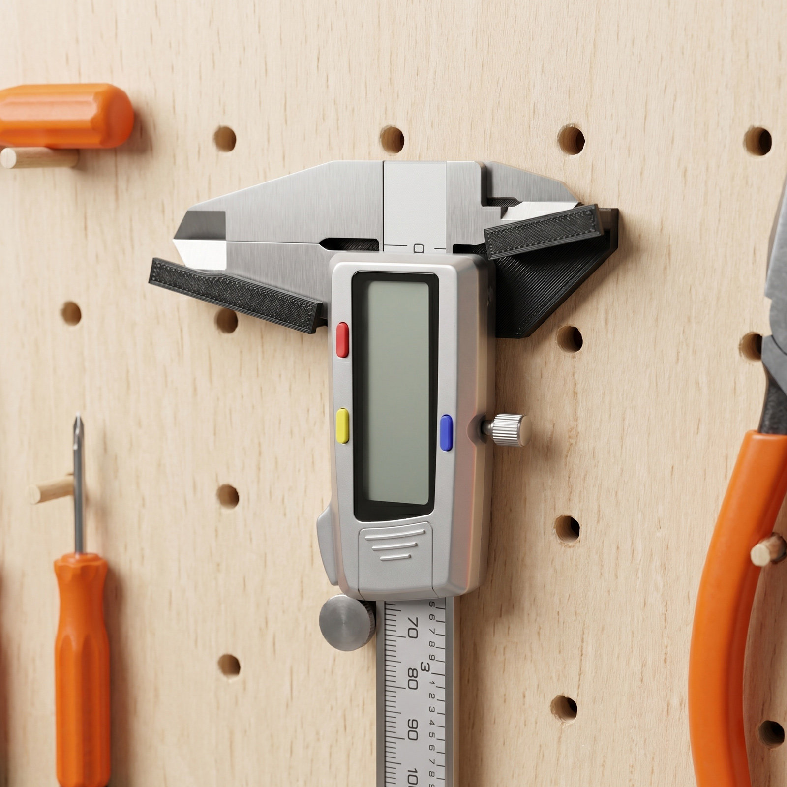 ขายึดคาลิปเปอร์ติดผนัง 4 ชิ้น  - Workshop Tools Hanger บทวิจารณ์และราคา